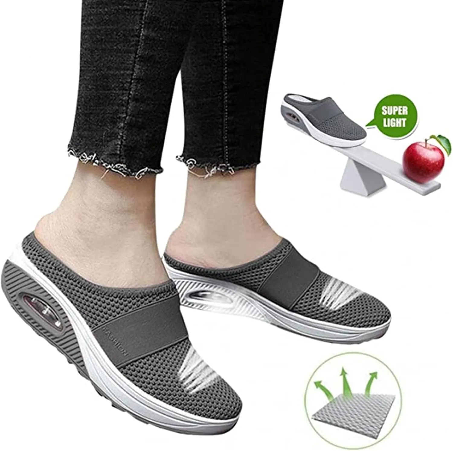 Ladmiple Sneakers For Women Walking Shoes Arch Support Casual Slip On Fashion Comfortable Dressy Summer Flats Loafers