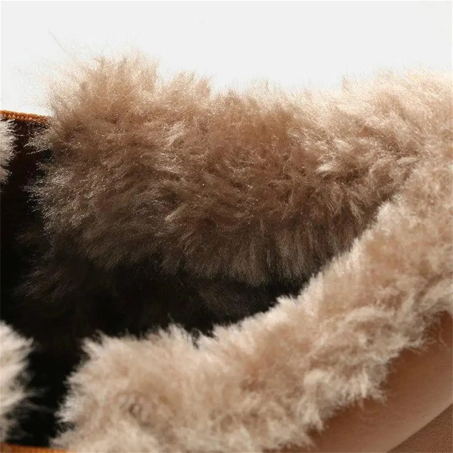 Ladmiple Snow Boots For Women Slip On Warm Fur Lined Winter Ankle Boots Outdoor Short Booties Fashion Comfort Walking Shoes