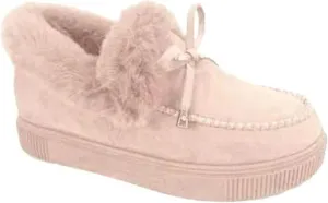 Ladmiple Snow Boots For Women Wide Faux Fur Lined Warm Winter Outdoor Short Ankle Booties Slip On Comfortable Walking Shoes