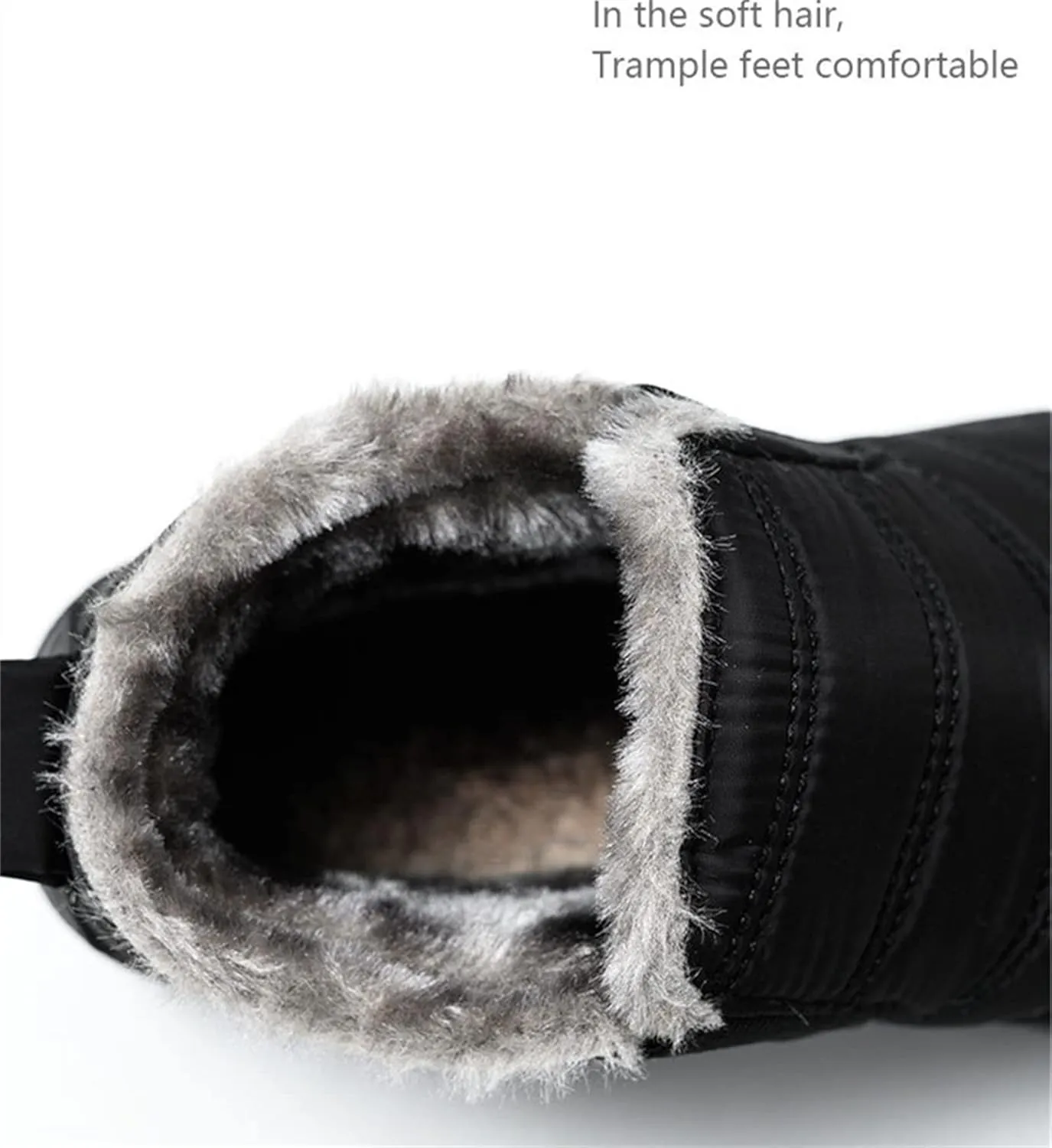 Ladmiple Winter Boots For Women Waterproof Snow Cute Ankle Booties Warm Fur Lined Outdoor Comfortable Walking Shoes