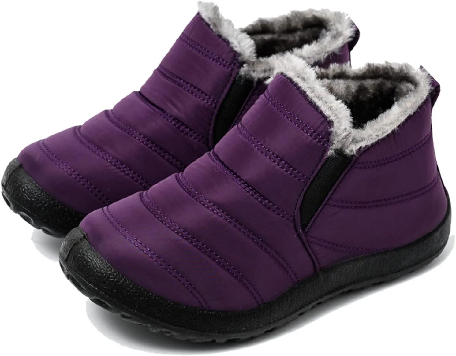 Ladmiple Winter Boots For Women Waterproof Snow Non Slip Warm Fur Lined Anti-Slip Ankle Booties Outdoor Walking Shoes