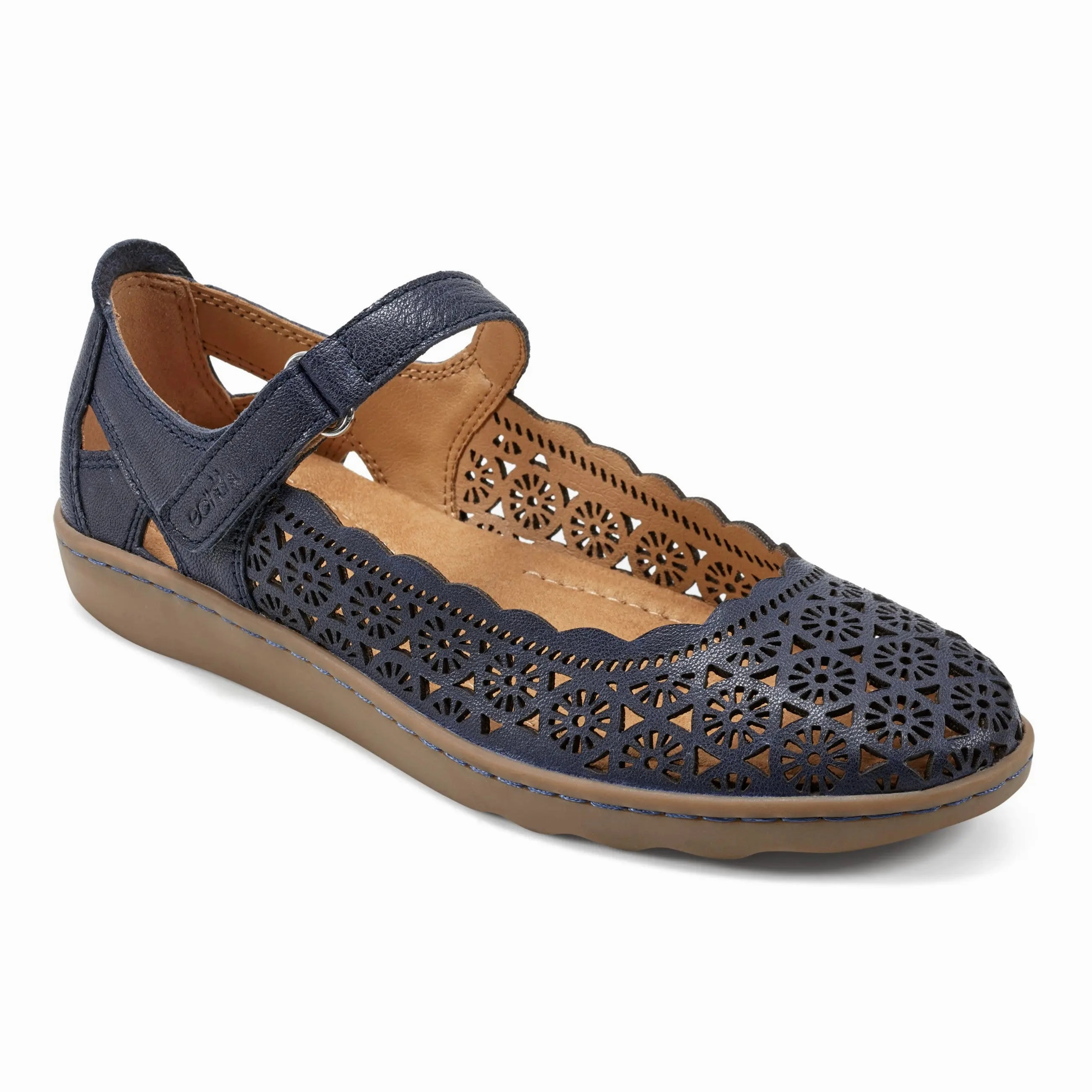Everyday Comfort Ribbon Bow Lady Perforated Slip-On Ballet Flat