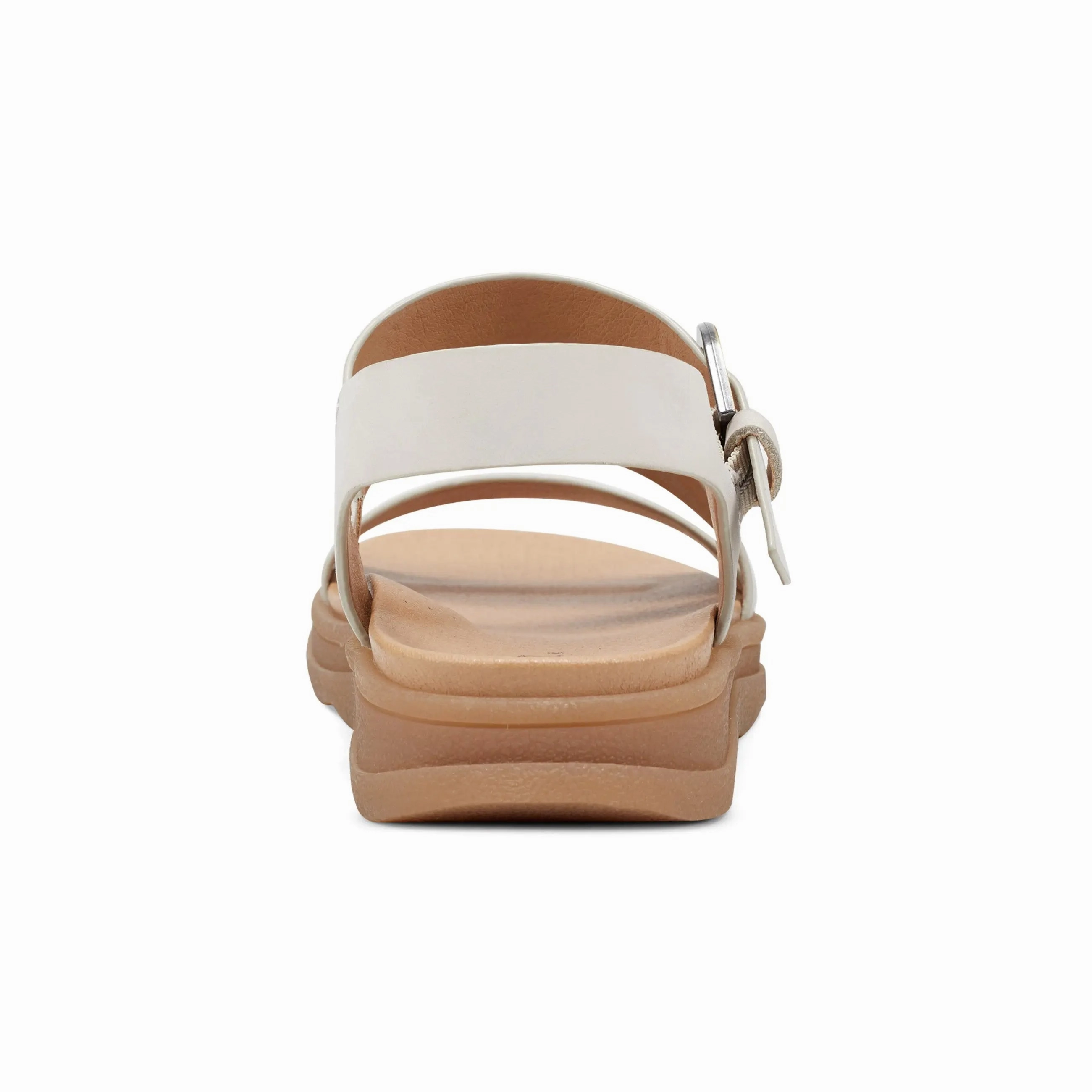 Flexible Beach Shoes Versatile Casual Footwear Lainey Casual Strappy Round Toe Flat Sandals
