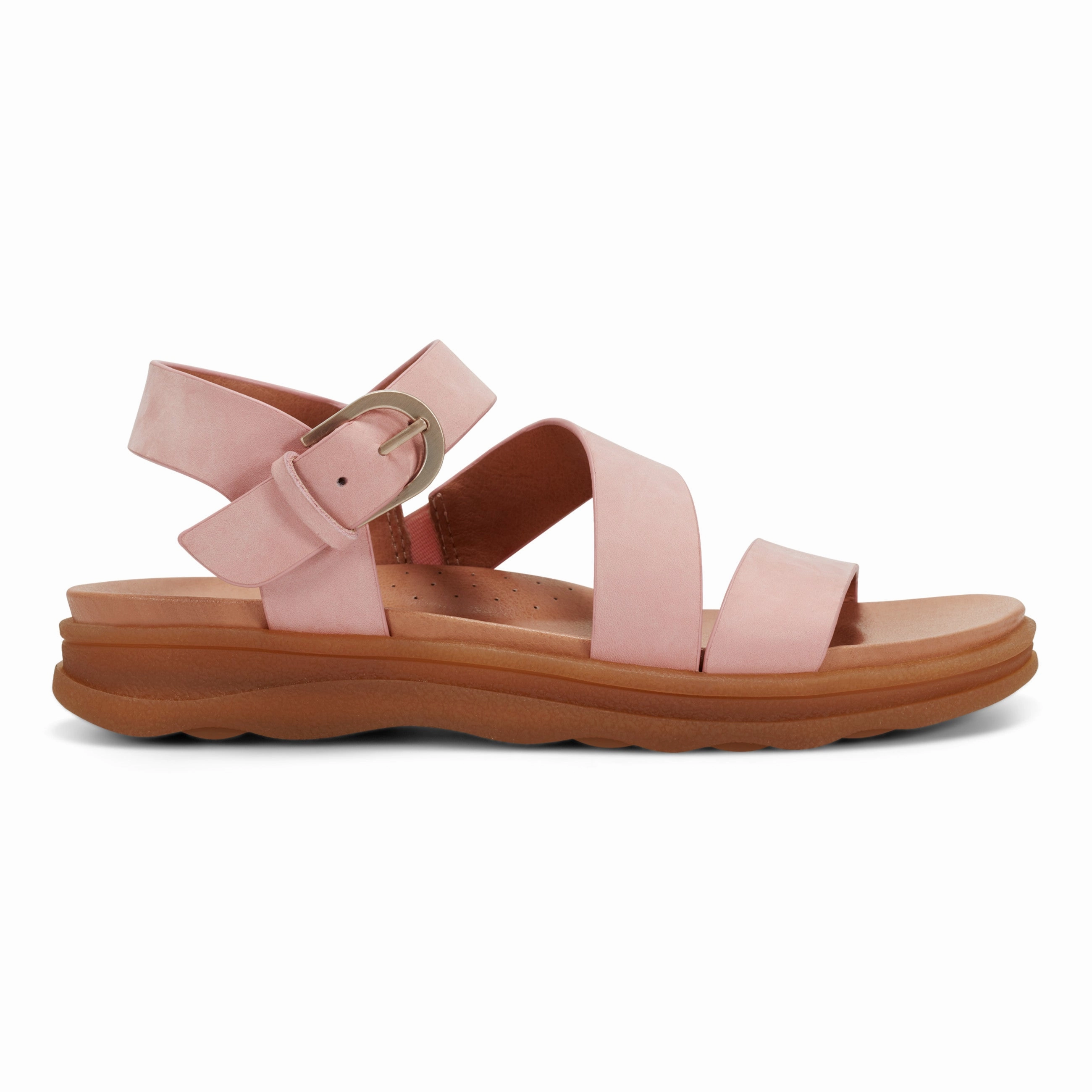 Comfortable Summer Walk Lainey Casual Strappy Round Toe Flat Sandals
