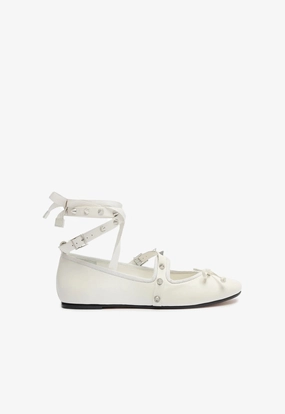 Soul Step Larissa Lace Up Calf Leather Flat