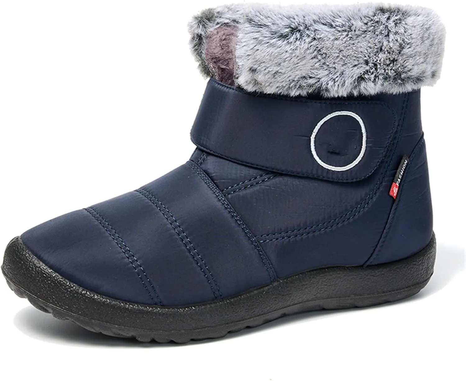 Lausiuoe Winter Boots For Women Waterproof Snow Non Slip Warm Fur Lined Waterproof Ankle Boots Outdoor Comfortable Shoes