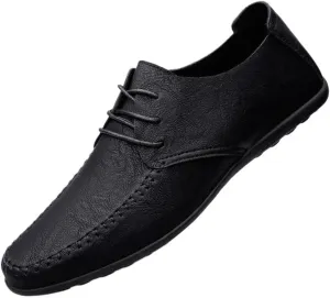 Leather Business Formal Shoes for Men Oxford Dress Wedding Comfortable Pointed Toe Classic Lace Up Non-Slip Walking Shoes for Men