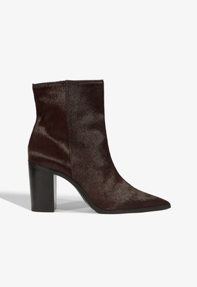 Mikki Block Calf Hair Bootie Quick Fit London Edge