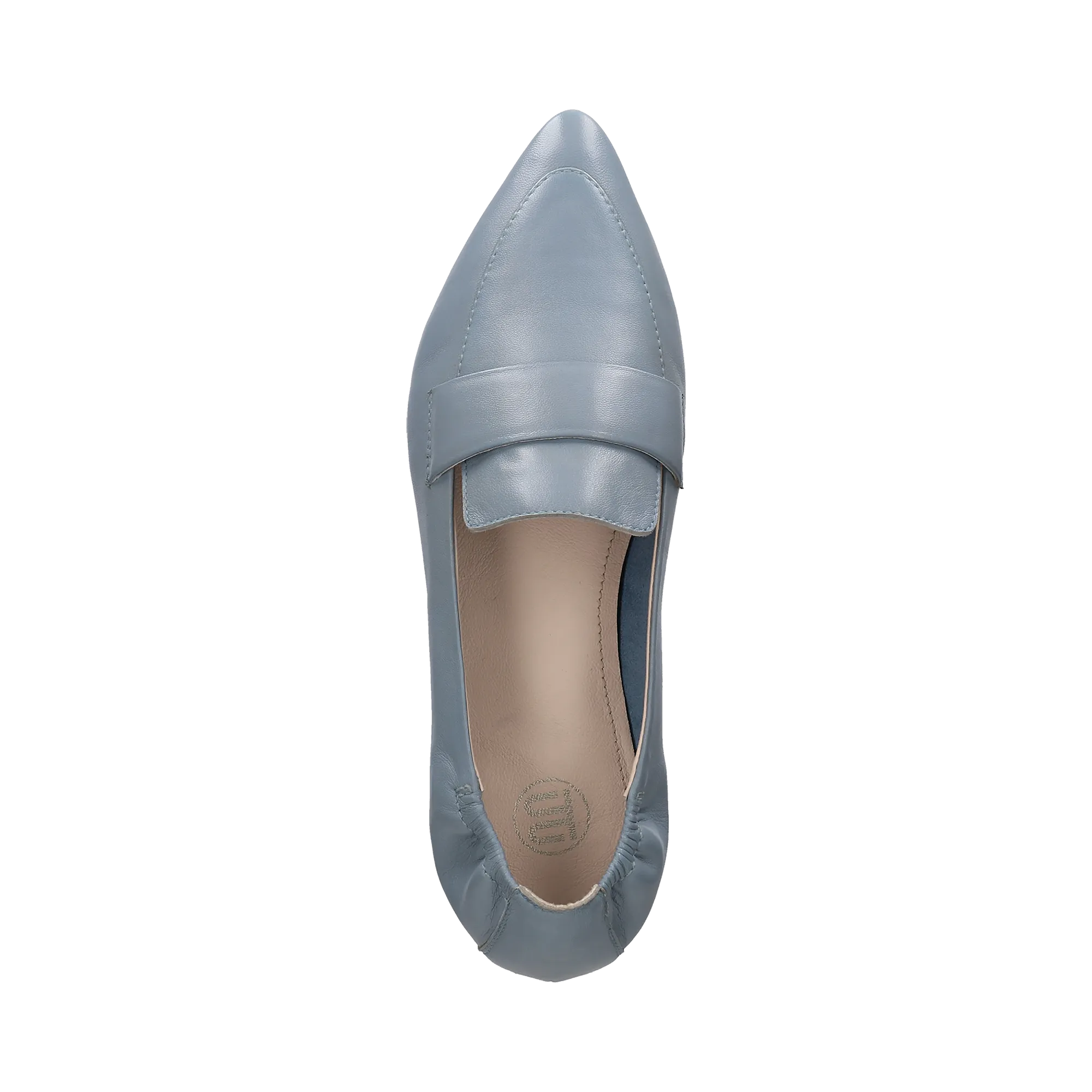 Leder Loafers hellblau