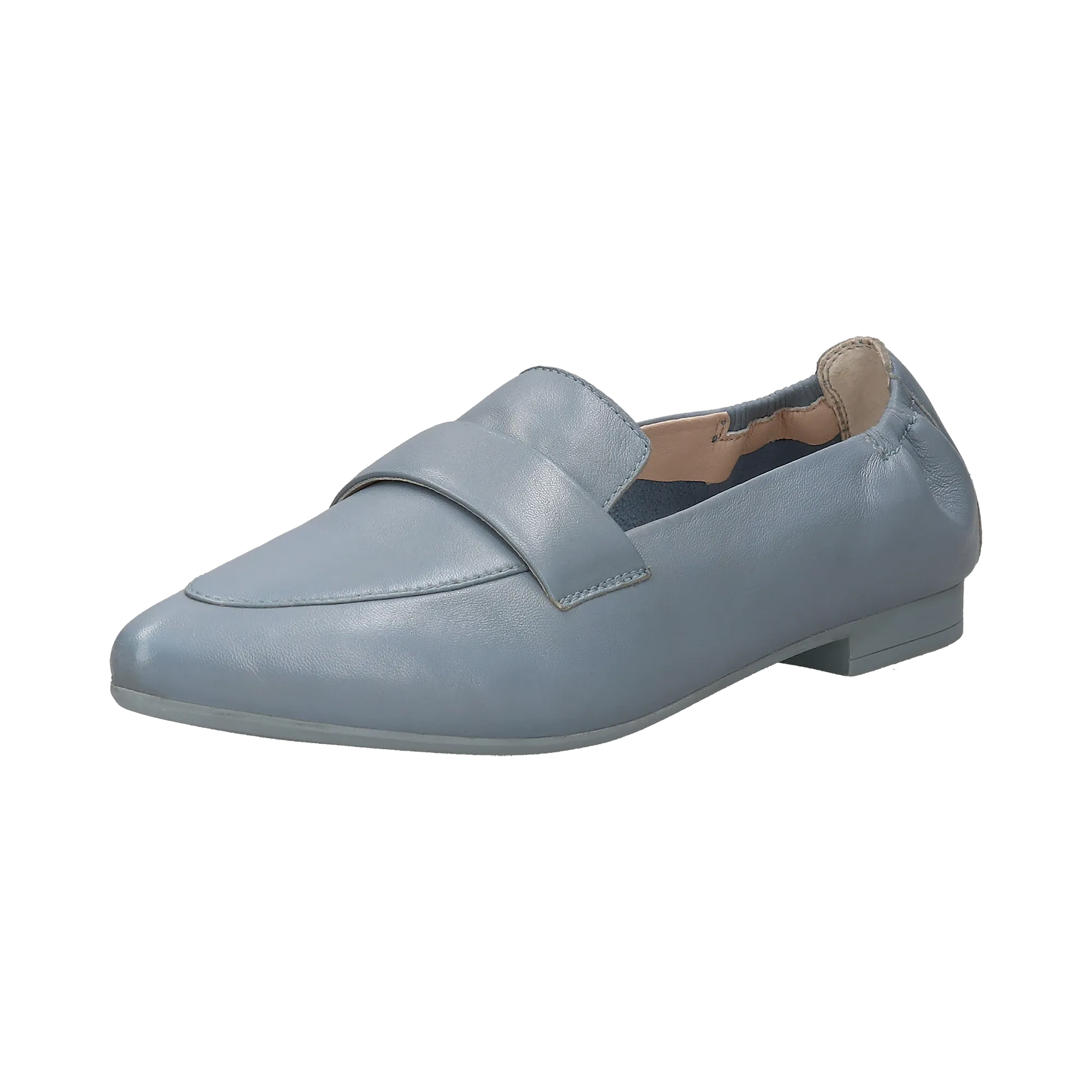 Leder Loafers hellblau