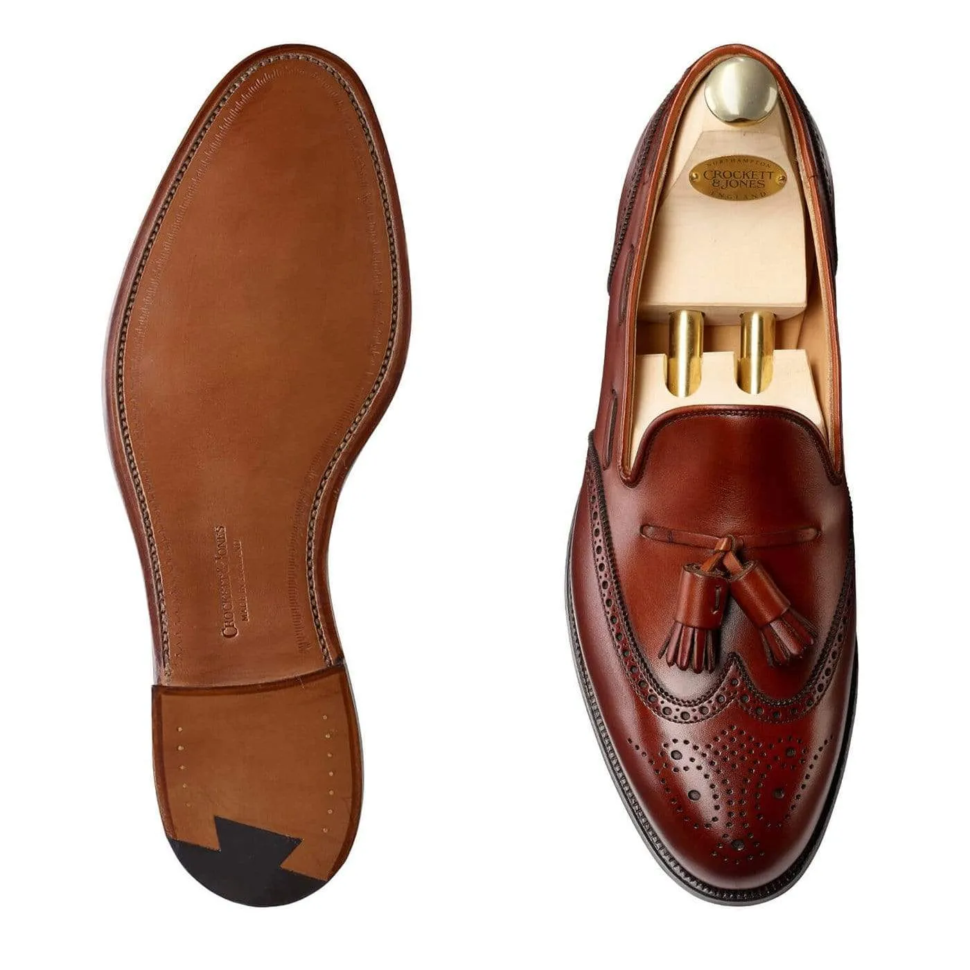 Orthotic Ready Footbed Lichfield Chestnut Burnished Calf