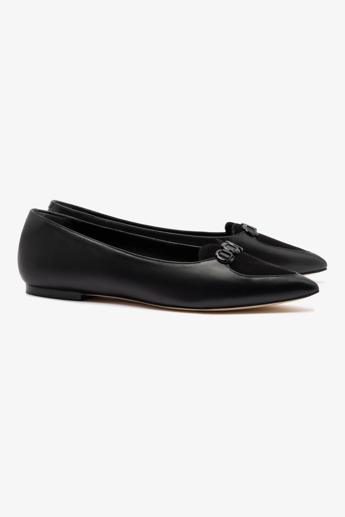 Arch Fit Audrey Flat In Black Leather