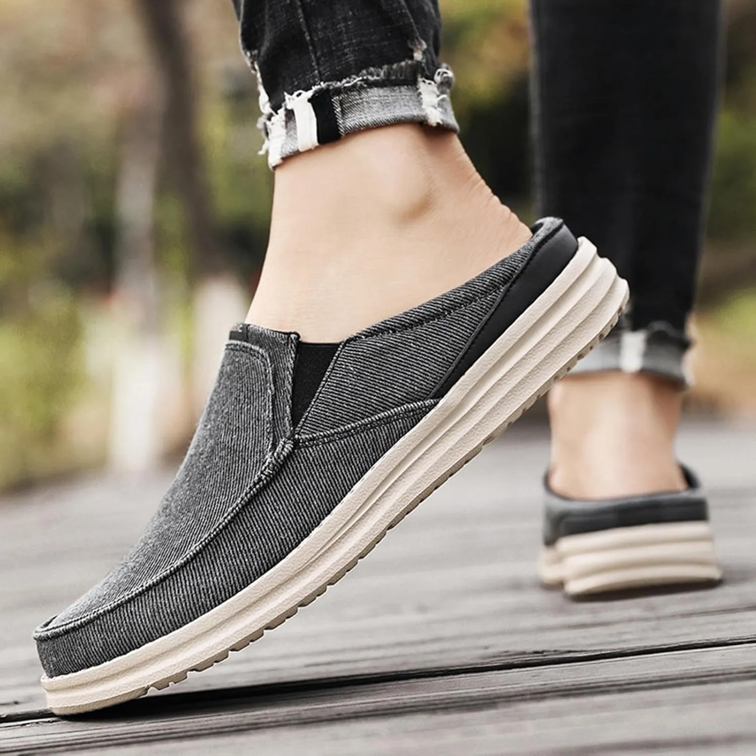 Lightweight Shoes Men's Breathable Toe Cap Outer Wear Trendy Casual Shoes