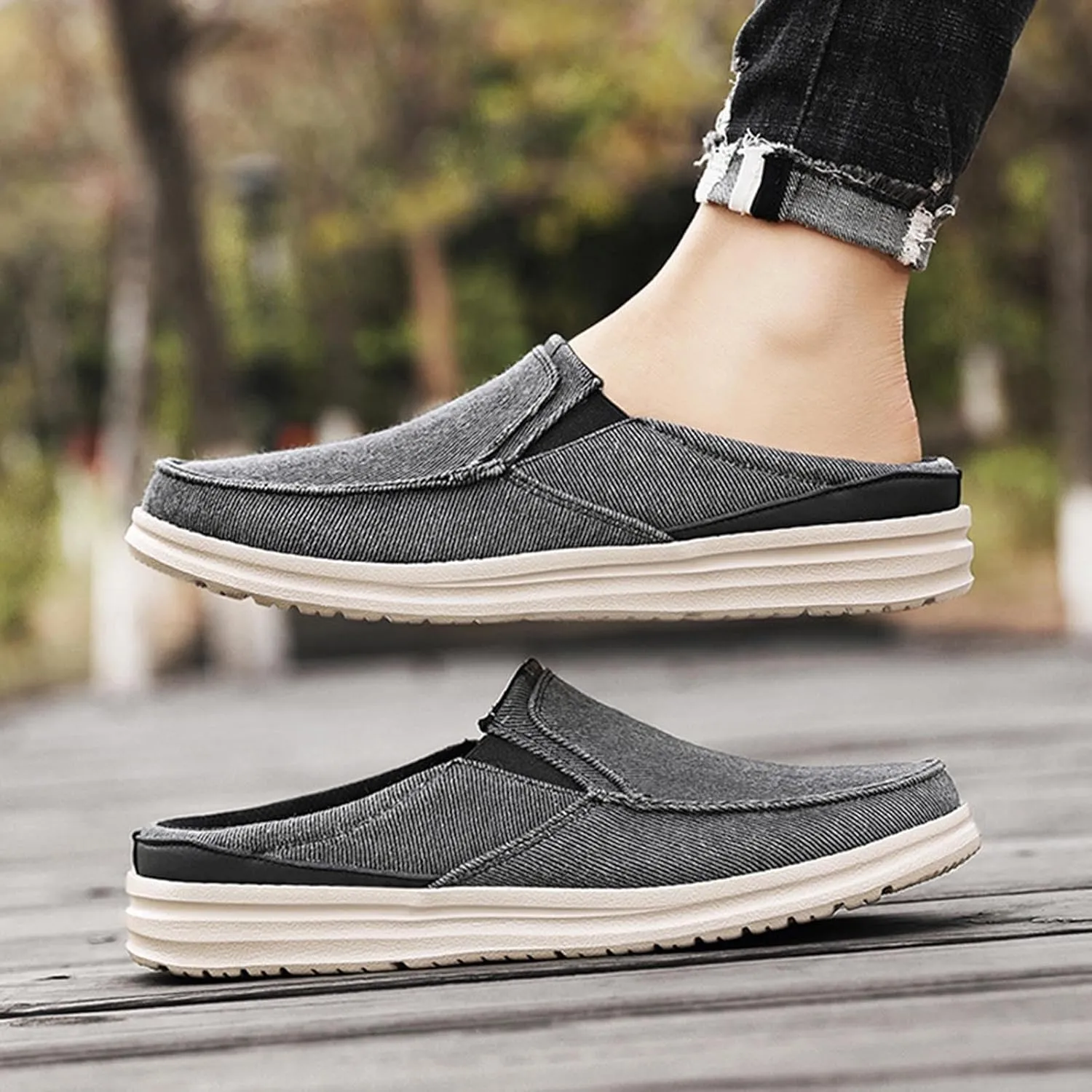 Lightweight Shoes Men's Breathable Toe Cap Outer Wear Trendy Casual Shoes