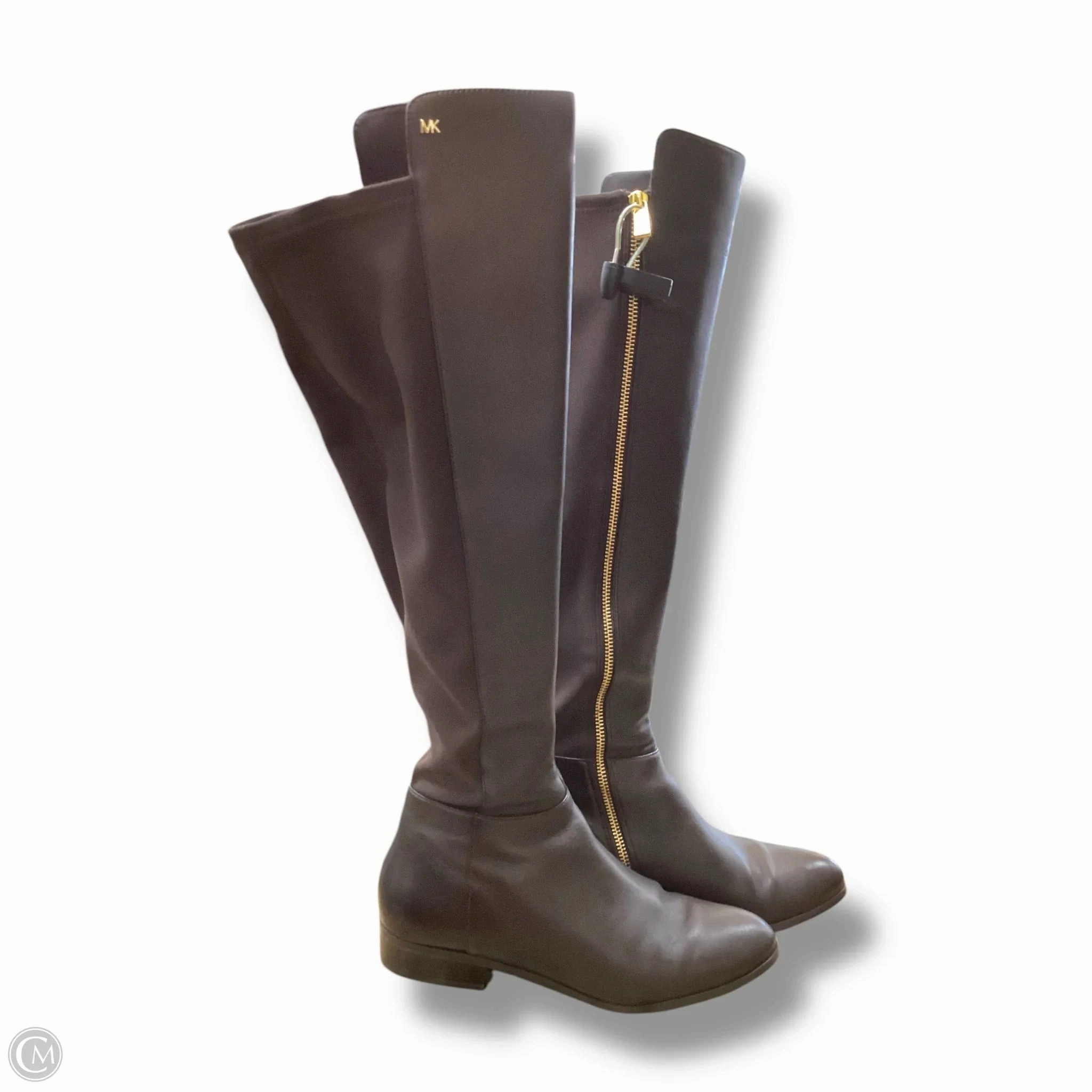 Stage Show Boots Knee Flats By Michael By Michael Kors In Brown, Size: 8