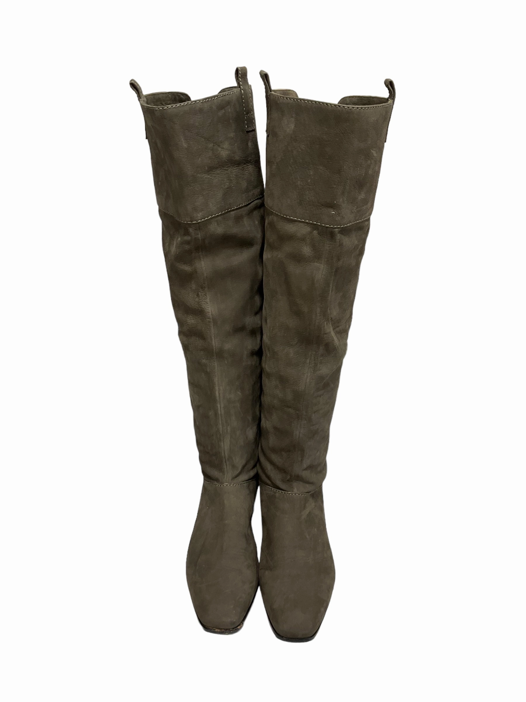 Brown Boots Knee Heels Clothes Mentor, Size 8.5 Work Wear