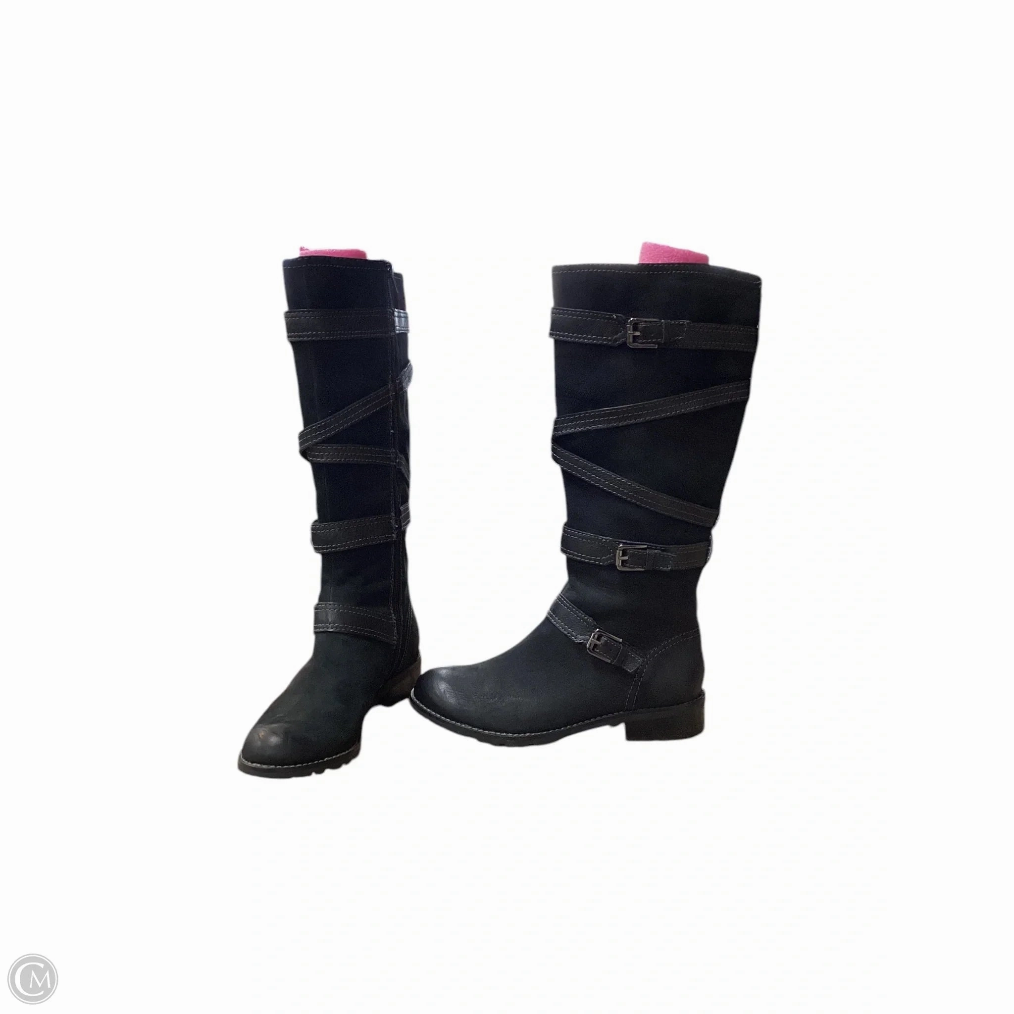 Boots Knee Flats By Sofft In Black, Size: 8 Urban Edge Mountain Trail