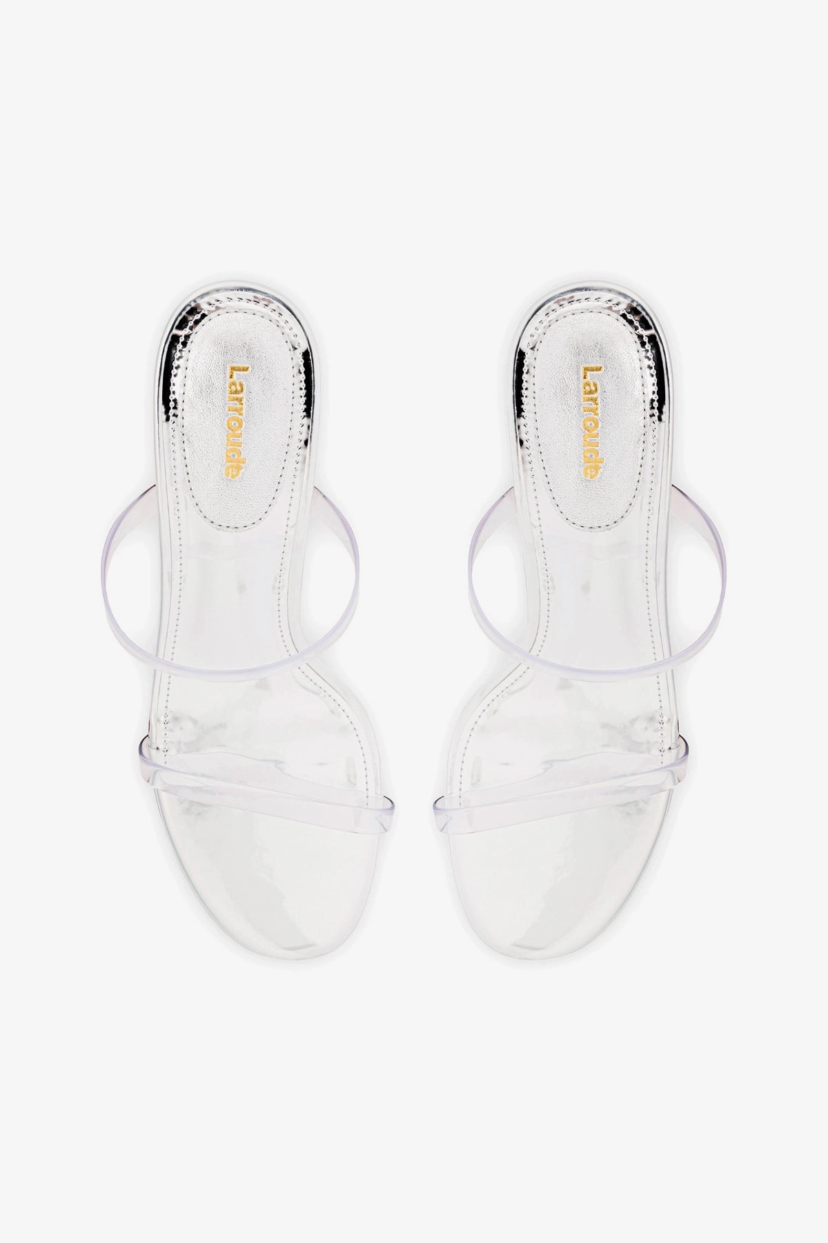 Easy on off Lightweight Performance Dew Drop Mule In Silver Specchio and Vinyl