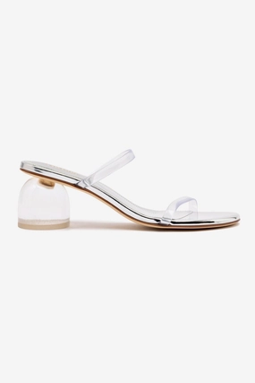 Holiday Mood Lightweight Performance Dew Drop Mule In Silver Specchio and Vinyl