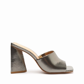 Lizah Metallic Leather Sandal Modern Old School