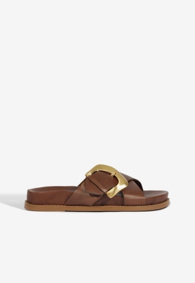 Lois Brown Sporty Sandal Leg Slim