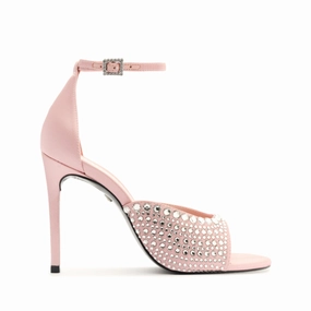 Louise Satin Sandal Green Core