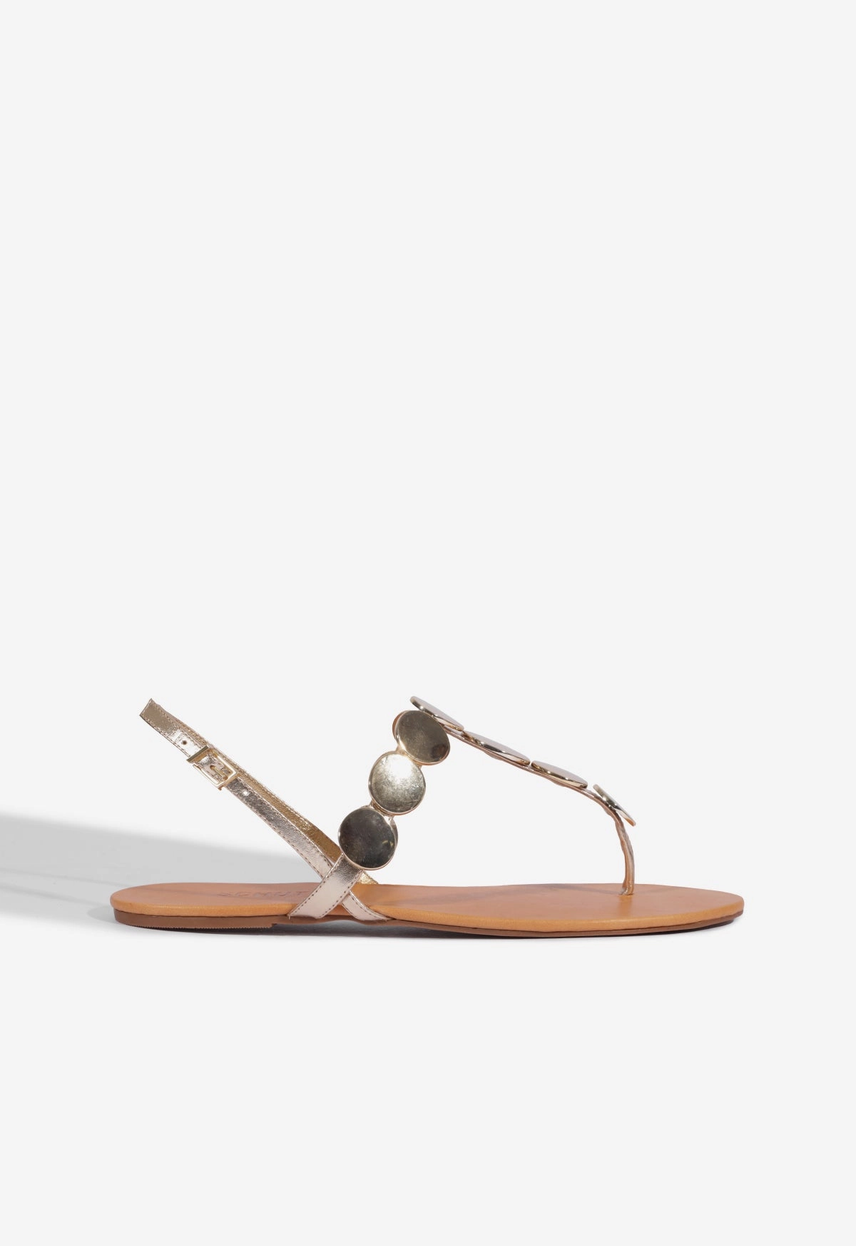 Acacia Gold Leather Sandal Flexible Fit Frequent Travelers