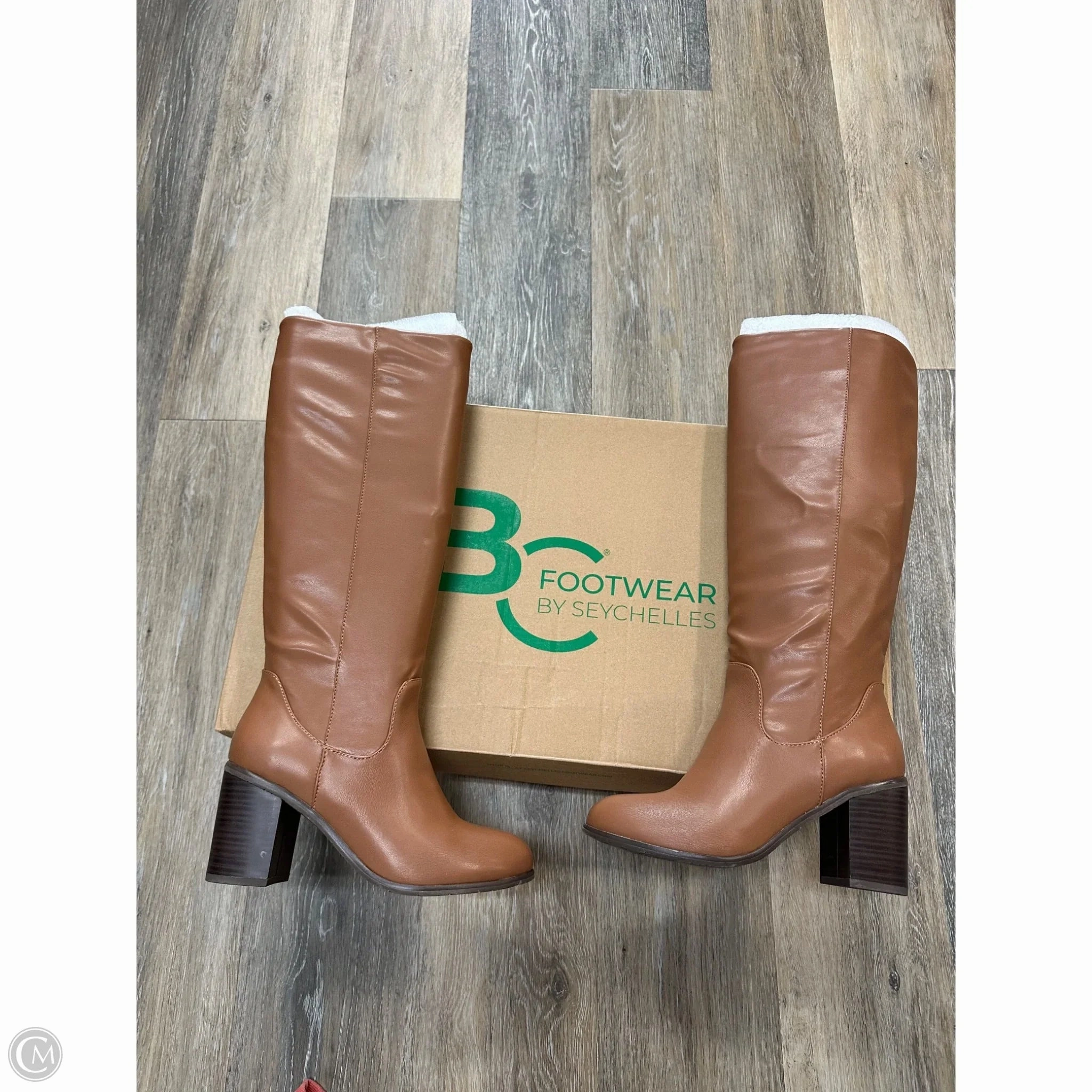 Boots Knee Heels By Seychelles In Brown, Size: 6 Street Cool Thick Lining