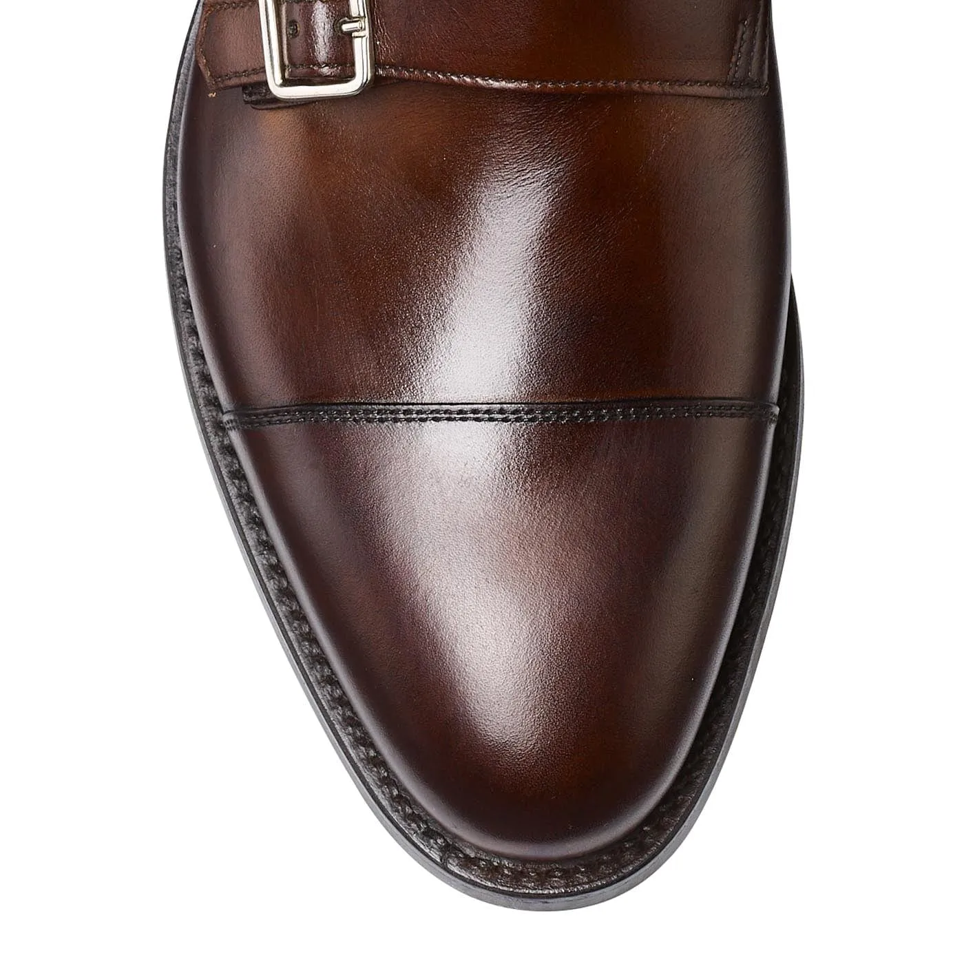Lowndes 4 Dark Brown Burnished Calf Dream Walk Low Impact Sole Geometry