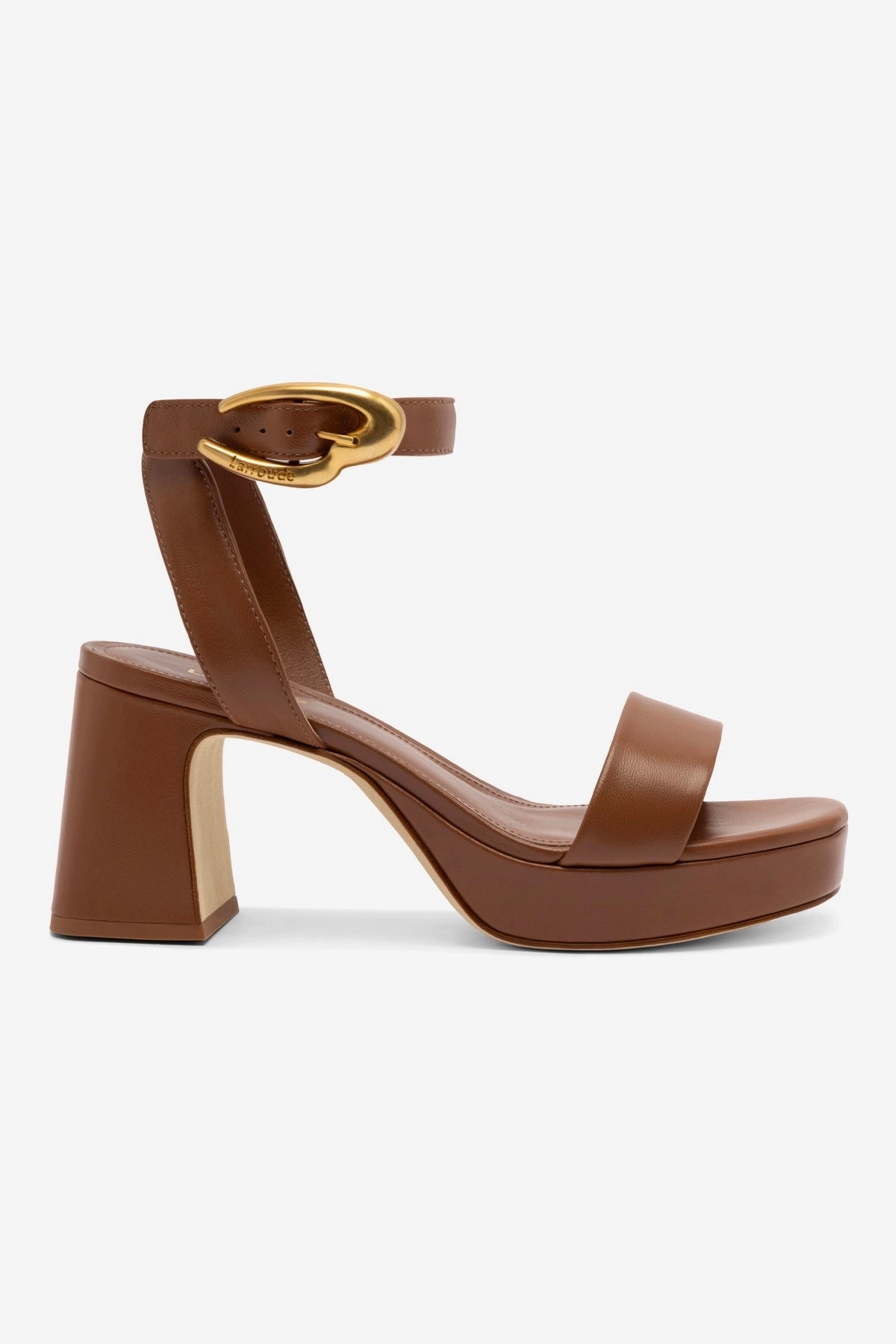 Luxe Fit Dolly Verona Low Sandal In Caramel Leather Breath Panel