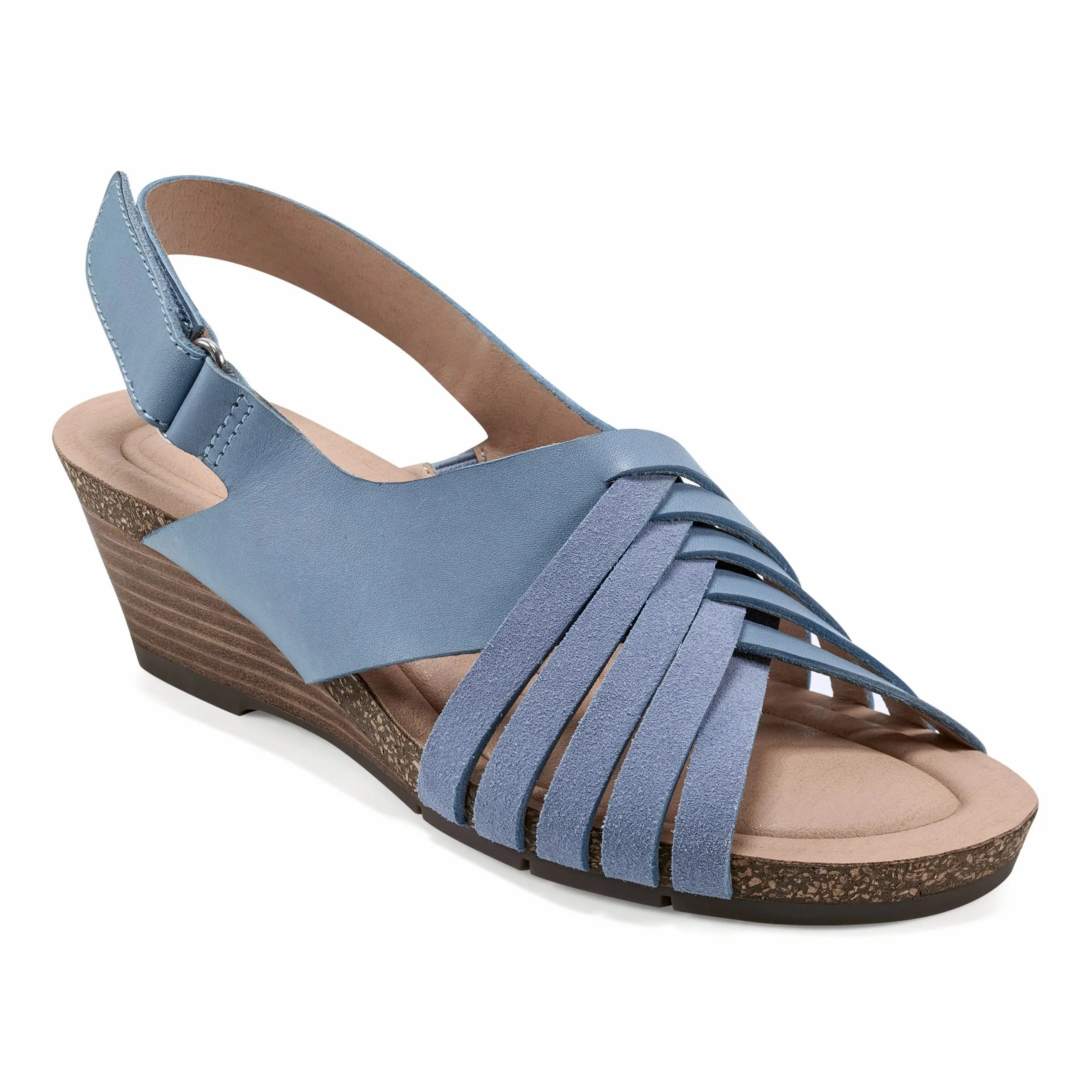 Hartie Round Toe Stacked Heel Dress Sandals Sturdy Sole Construction Daily Basic