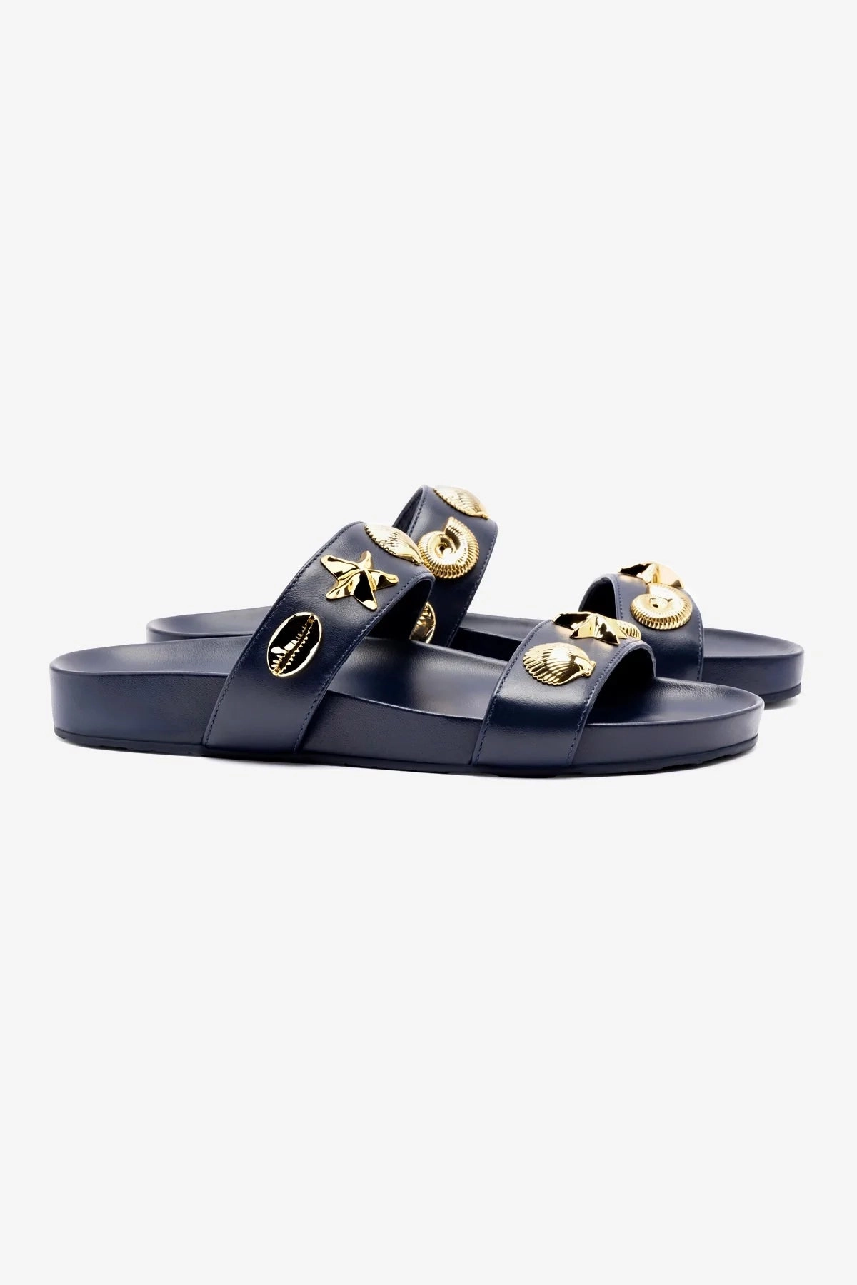 Pull on Madison Slide In Navy Leather