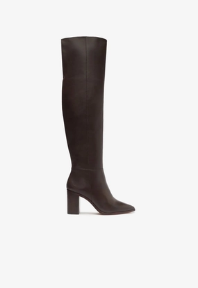 Magali Block Over the Knee Leather Boot construction Comfort Lining