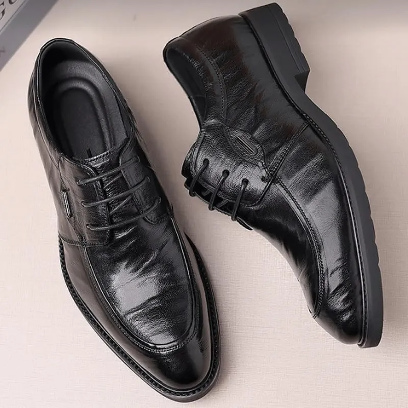 Man's Business Suit Tuxedo Shoes Fashion Casual Classic Pointed-Toe Formal Shoes for Business Dinners