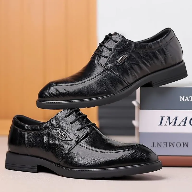 Man's Business Suit Tuxedo Shoes Fashion Casual Classic Pointed-Toe Formal Shoes for Business Dinners
