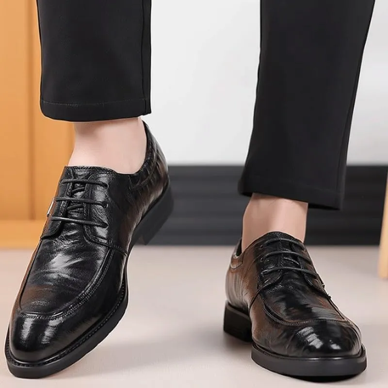 Man's Business Suit Tuxedo Shoes Fashion Casual Classic Pointed-Toe Formal Shoes for Business Dinners