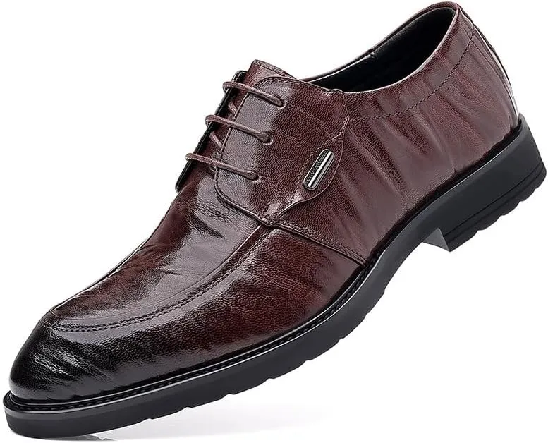 Man's Business Suit Tuxedo Shoes Fashion Casual Classic Pointed-Toe Formal Shoes for Business Dinners