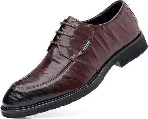 Man's Business Suit Tuxedo Shoes Fashion Casual Classic Pointed-Toe Formal Shoes for Business Dinners