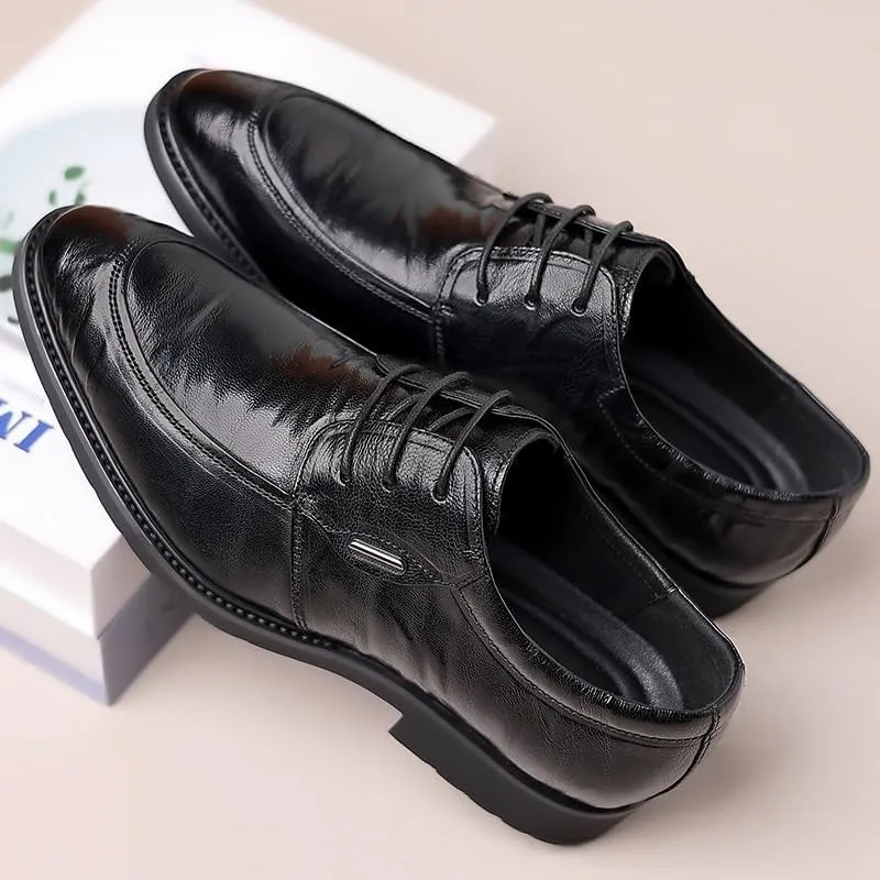 Man's Business Suit Tuxedo Shoes Fashion Casual Classic Pointed-Toe Formal Shoes for Business Dinners