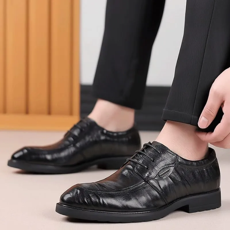 Man's Business Suit Tuxedo Shoes Fashion Casual Classic Pointed-Toe Formal Shoes for Business Dinners