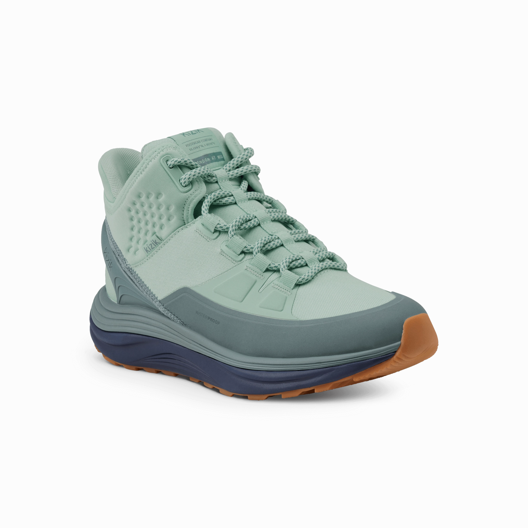 Media Pop Balance Fit Women's London AT Mid Waterproof - Surf Spray/Naval Academy