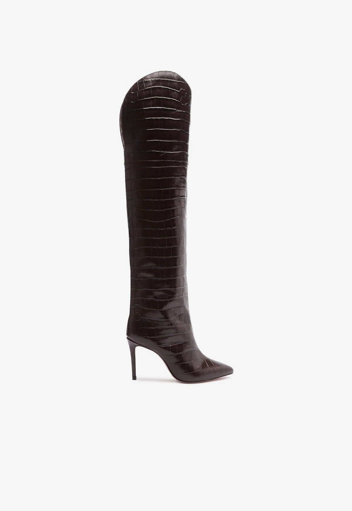 Smooth zipper closure Comfort Wedge Maryana Over the Knee Leather Boot
