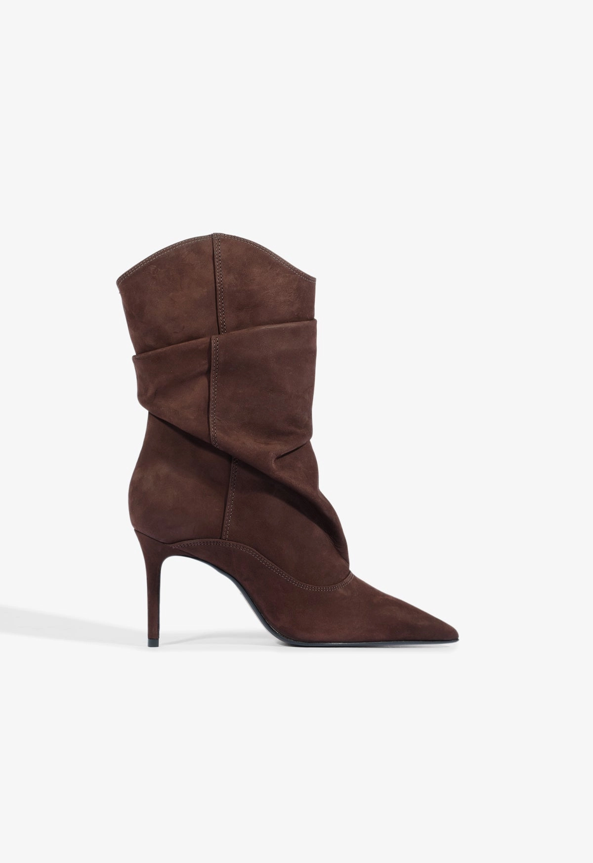 Elastic laces Maryana Slouch Nubuck Bootie