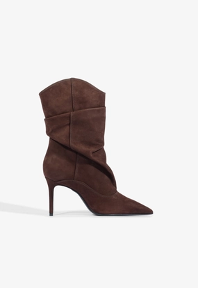 Maryana Slouch Nubuck Bootie Stone Gray