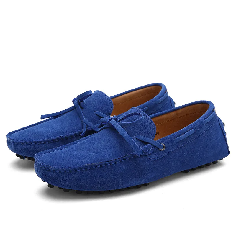 Men Casual Suede Genuine Leather Slip-On Shoes