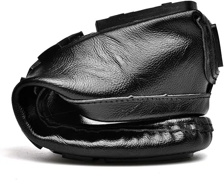 Men Driving Loafers Faux Leather Wedding Solid Color Tuxedo Wedding Non Slip Block Heel Anti-Slip Formal Slip-on