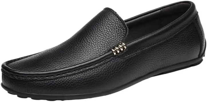 Men Prom Loafers Faux Leather Party Round Toe Prom Wedding Tuxedo Non Slip Anti-Slip Shoe Slip-on