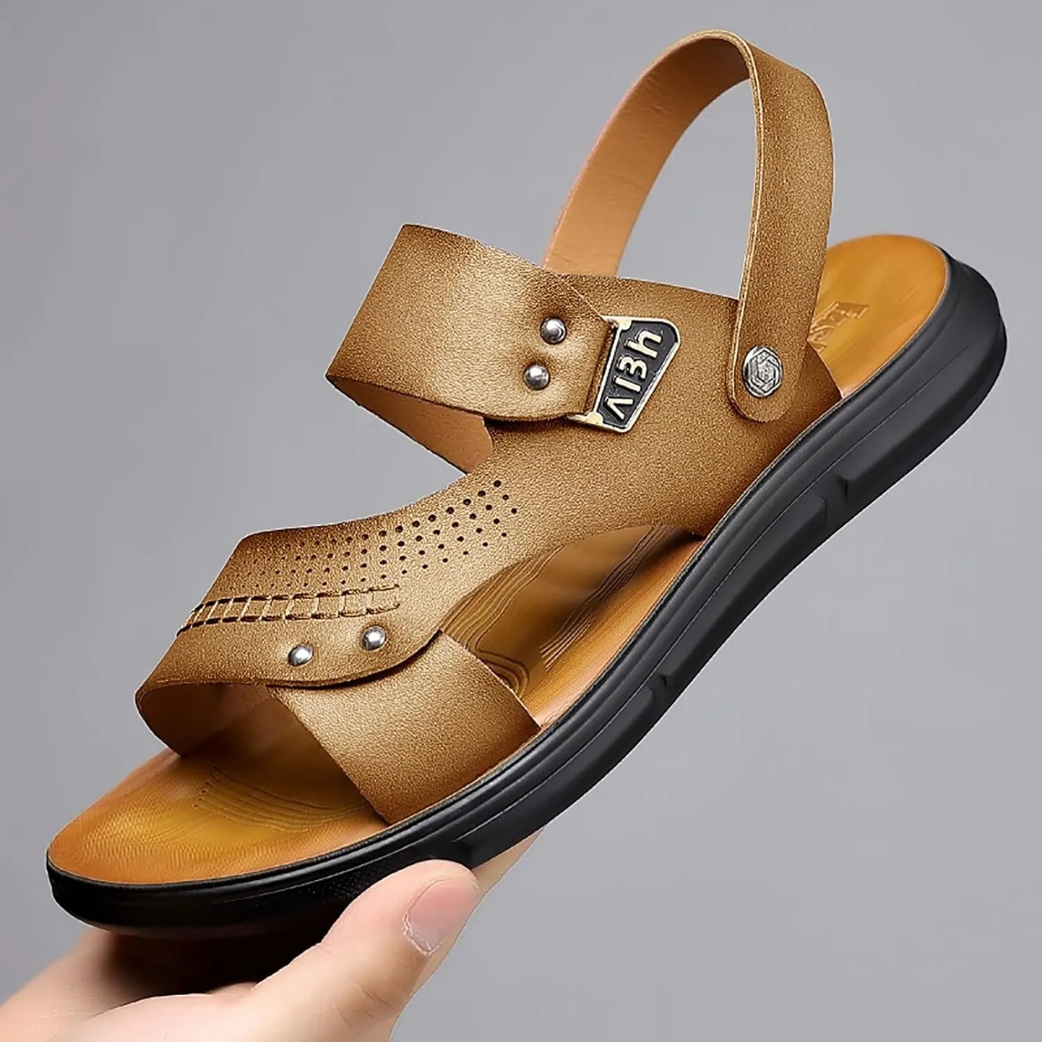 Men Sport Sandals Athletic Summer Beach Slipper Slides Shoes Outdoor Hiking Thong Flip Flops Mens Football Slides