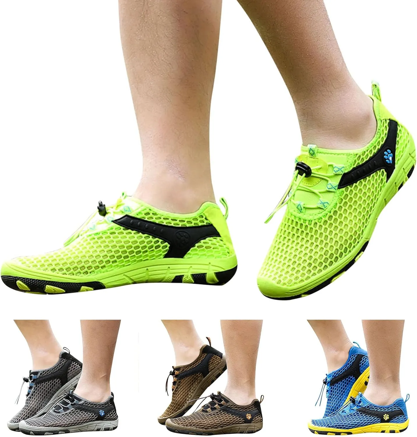 Men Sports Shoes Summer Mesh Breathable Comfortable Tracking Shoes Outdoor Sports Shoes Wading Shoes Mens Sneaker Boots Men's