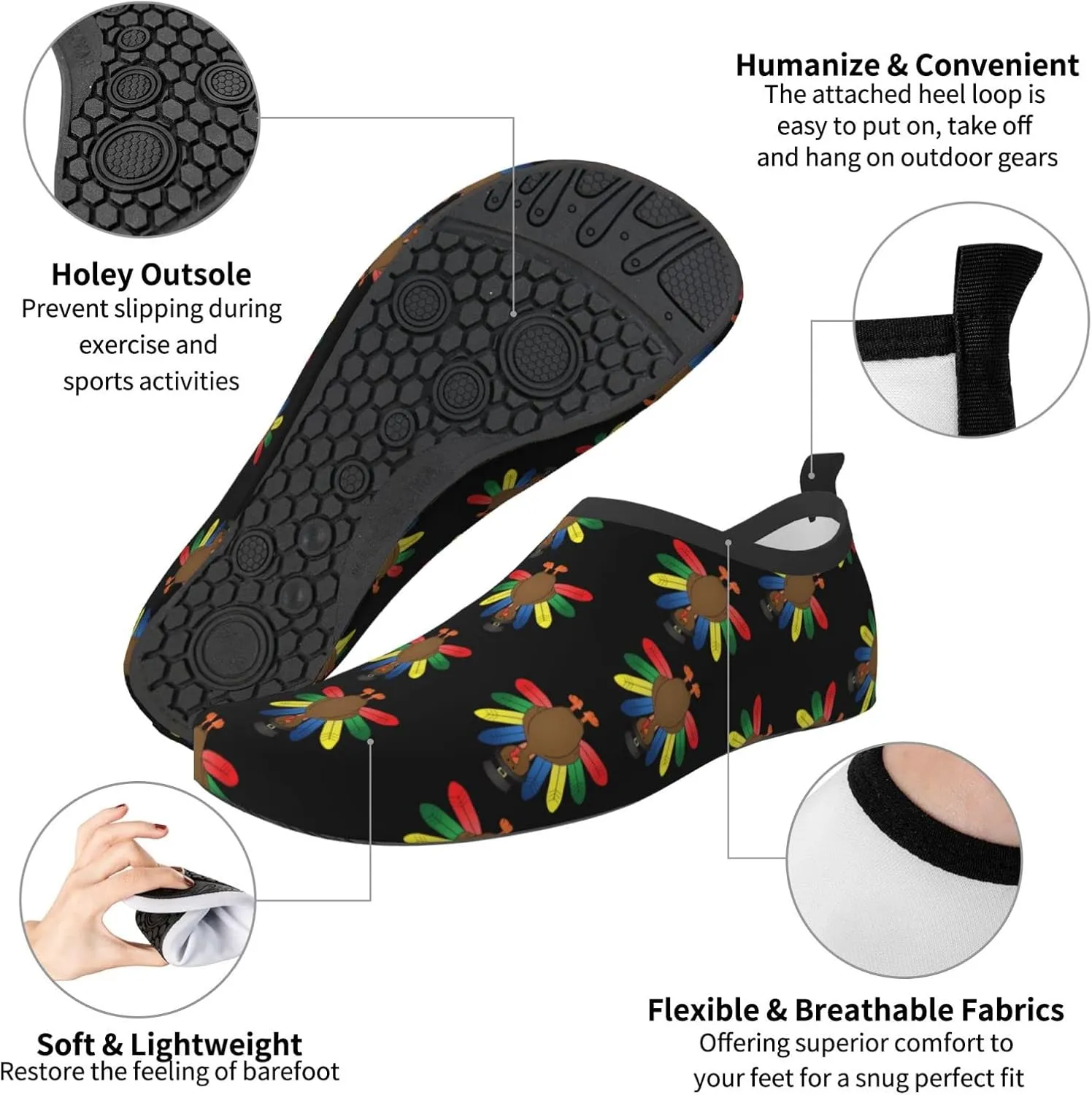 Men Women Water Sports Shoes Barefoot Quick-Dry Outdoor Water Sports Shoes